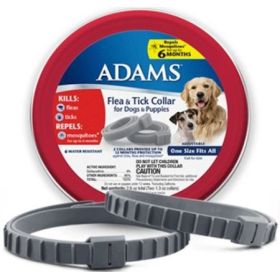Adams Flea & Tick Collar for Dogs & Puppies 6 Months Protection