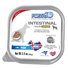 Forza10 Actiwet Intestinal Support Icelandic Fish Recipe Canned Dog Food Case Cans