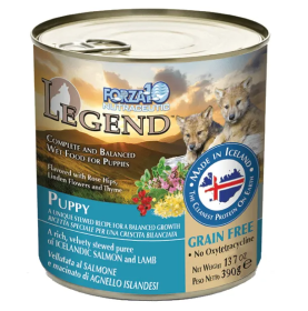 Forza10 Legend Puppy Icelandic Salmon & Lamb Recipe Grain Free Canned Dog Food Case Cans