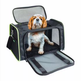 GOOPAWS Soft-Sided Kennel Pet Carrier for Small Dogs, Cats, Puppy, Airline Approved Dog Carrier Collapsible, Travel Handbag & Car Seat