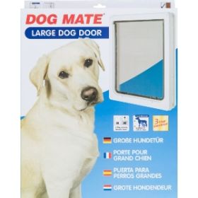 Multi Insulation Dog Door White Large (Dogs up to 25" Shoulder Height) 2 Inches Thick