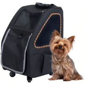 Petique 5 in1 Pet Carrier for Dogs Cats and Small Animals Sunset Strip Carries Your Dog