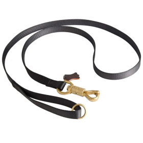 Police Tracking Nylon Dog Leash Features with Smart Lock Black Color