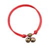 Adjustable Pet Collar with Bell Pendant Lightweight Dog Cat Collar 7-11 inches, Red rope - Default