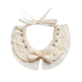 Handmade Lace Collars Retro Style Pet Necklace Neckerchief for Dog/Cat 8.2-11.2" - Default