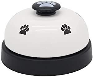 Pet Training Bell Clicker with Non Skid Base, Pet Potty Training Clock, Communication Tool Cat Interactive Device - black