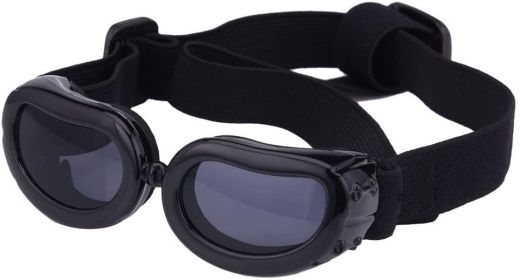 Pet Goggles Dog UV Protection Glasses Waterproof Windproof Anti-Fog Eye Glasses - Black