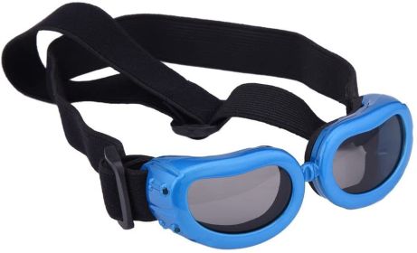Pet Goggles Dog UV Protection Glasses Waterproof Windproof Anti-Fog Eye Glasses - Blue