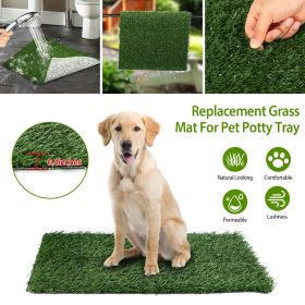 23.23x18.12' Replacement Grass Mat For Pet Potty Tray Dog Pee Potty Grass Turf Pad Fast Drainage Easy Cleaning - Green