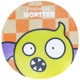 Touchdog Cartoon Flying Critter Monster Rounded Cat and Dog Mat - Default