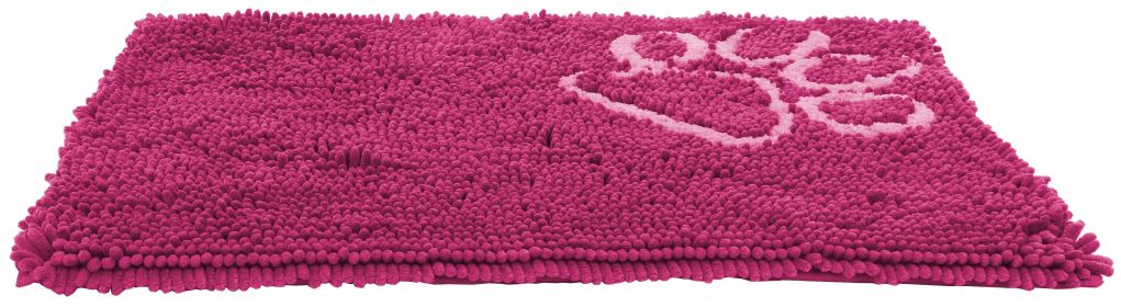 Pet Life 'Fuzzy' Quick-Drying Anti-Skid and Machine Washable Dog Mat - Pink