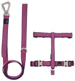 Pet Life 'Escapade' Outdoor Series 2-in-1 Convertible Dog Leash and Harness - Pink - Large