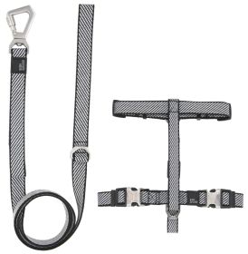 Pet Life 'Escapade' Outdoor Series 2-in-1 Convertible Dog Leash and Harness - Grey - Large