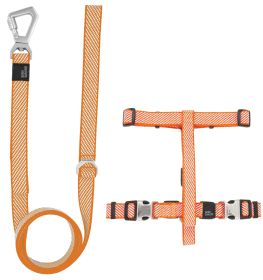 Pet Life 'Escapade' Outdoor Series 2-in-1 Convertible Dog Leash and Harness - Orange - Medium