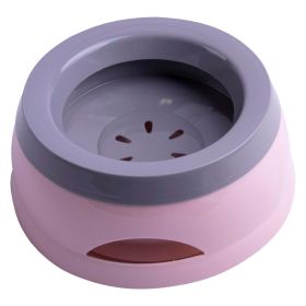 Pet Life 'Hydrain' Anti-Spill Water and Food Pet Bowl - Pink