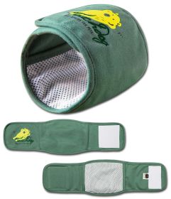 Touchdog Gauze-Aid Protective Dog Bandage and Calming Compression Sleeve - Green - Small