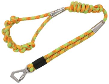 Pet Life 'Neo-Craft' Handmade One-Piece Knot-Gripped Training Dog Leash - Yellow