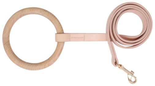 Pet Life 'Ever-Craft' Boutique Series Beechwood and Leather Designer Dog Leash - Pink