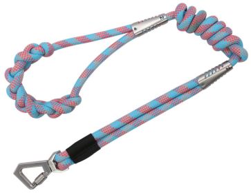 Pet Life 'Neo-Craft' Handmade One-Piece Knot-Gripped Training Dog Leash - Blue
