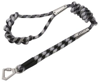 Pet Life 'Neo-Craft' Handmade One-Piece Knot-Gripped Training Dog Leash - Black