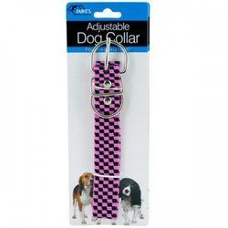 Pink Fashion Adjustable Nylon Dog Collar (pack of 24) - KL21139