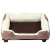 Pet Life "Dream Smart" Electronic Heating and Cooling Smart Pet Bed - Mocha Brown - Medium