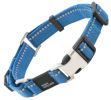 Pet Life 'Advent' Outdoor Series 3M Reflective 2-in-1 Durable Martingale Training Dog Leash and Collar - Blue - Large