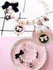 Luxurious Pearls Pet Collar Decorative Necklace for Small Dog Adjustable 10-12 inches