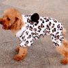 Leopard Warm Winter Pet Dog Puppy Clothes Hoodie Jumpsuit Pajamas Outwear - Leopard - S