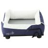 Pet Life "Dream Smart" Electronic Heating and Cooling Smart Pet Bed - Navy - Medium