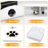 Dog Water Fountain Outdoor Dog Pet Water Dispenser Step-on Activated Sprinkler - White