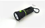 Pet Dog Trash Bags Dispenser with LED Flashlight, Poop Bag Holder for Night Walking Jogging Travel Camping - Black