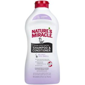 Pioneer Pet Nature's Miracle Skunk Odor Control Shampoo and Conditioner Lavender Scen