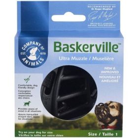 Baskerville Ultra Muzzle for Dogs Multiple Sizes (Size: Size 1)