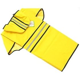 Fashion Pet Rainy Day Dog Slicker Yellow (19"-24" From Neck to Tail) Multiple Sizes (Size: Extra Extra Large)