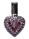 HEART DOG CLIP MULTIPLE COLORS (Color: Purple)