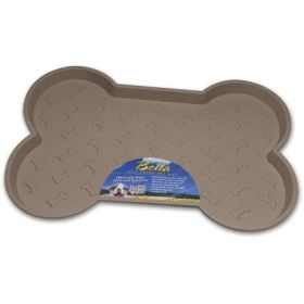 Loving Pets Bella Spill-Proof Dog Mat Tan Multiple Sizes (Size: Small)
