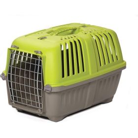 MidWest Spree Pet Carrier Green Plastic Dog Carrier Multiple Sizes (Size: Extra Small)