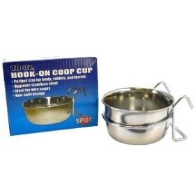 Spot Stainless Steel Hook-On Coop Cup Multiple Sizes (Size: 10 OZ)