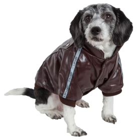 Wuff Rider Fashion Suede Stitched Pet Coat Multiple Sizes (Size: Extra Small)