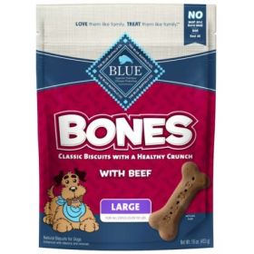 Blue Buffalo Classic Bone Biscuits with Beef (Size: Large)
