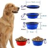 Portable Pet Feeder Travel Foldable Pet Dog Bowl Silicone Collapsible Slow 350ml/1000ml Feeding Bowl