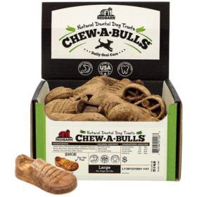Redbarn Pet Products Chew-A-Bulls Shoe Dental Dog Treats (Size: Large)