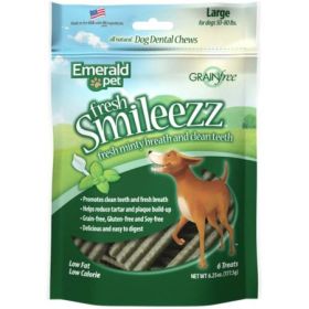 Emerald Pet Fresh Smileezz Dental Dog Treats (Size: Large)